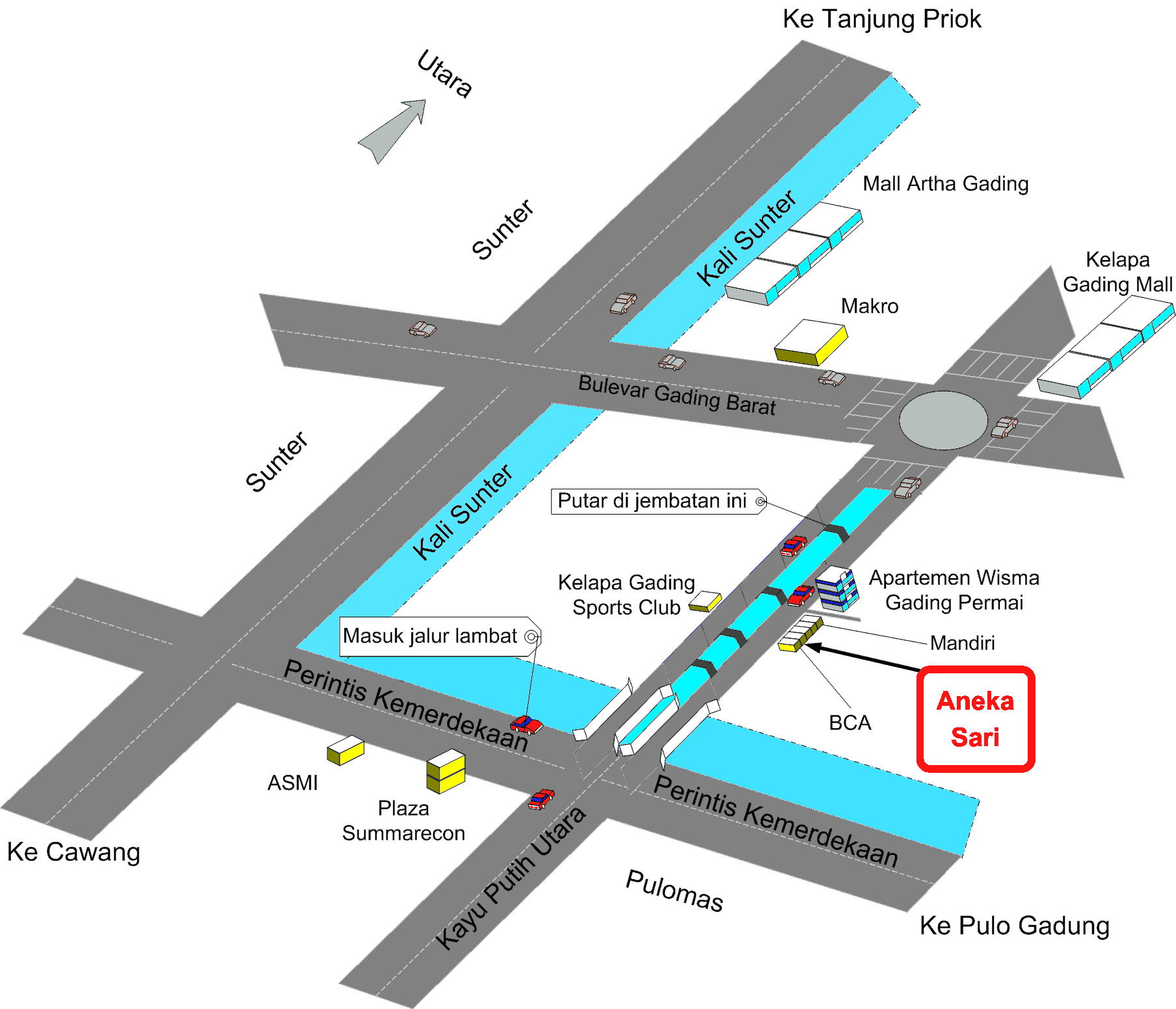 aneka sari map