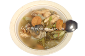 Sop Gurame Sayur Asin • Salted Vegetable Carp Soup • 鲤鱼咸菜汤